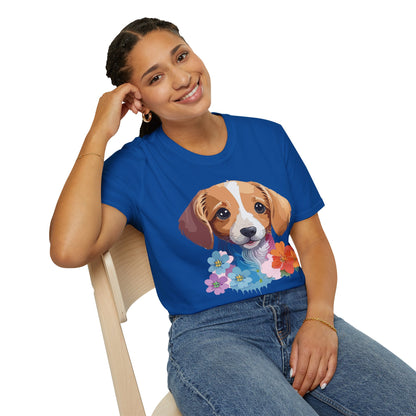 Unisex Dog Shirt Animal Graphic Tee Soft Cotton Gildan 64000