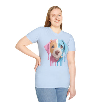 Unisex Dog Shirt Animal Tee Gildan Softstyle 64000 Cotton Tee