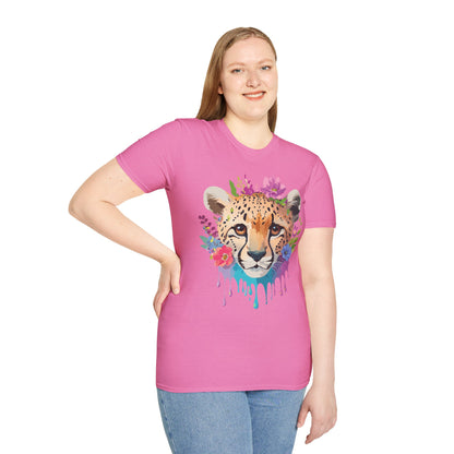 Cheetah Print Unisex Softstyle T Shirt Gildan 64000 Tee For Everyday Comfort