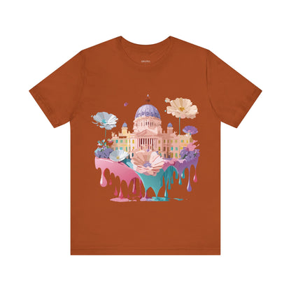 Natural Cotton Tee Shirt - Beautiful Places Collection - Madrid Printify