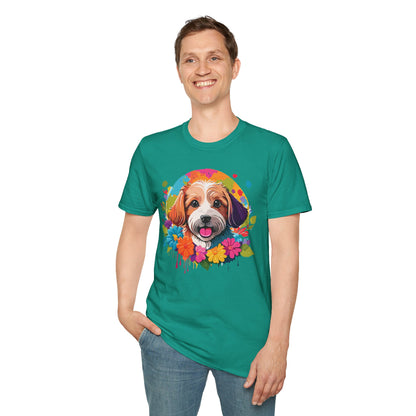 Unisex Dog Shirt Softstyle Cotton Tee Gildan 64000 Animal Tee