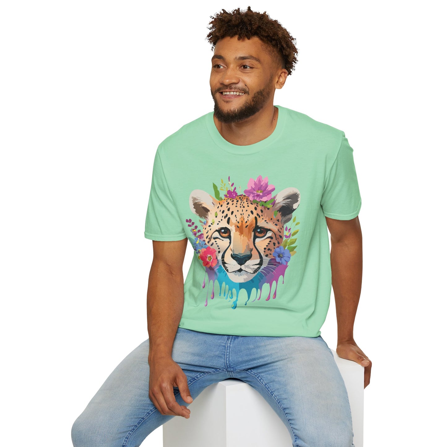 Cheetah Shirt, Shirt with Cheetah, Cheetah Tee, Shirt with Animals