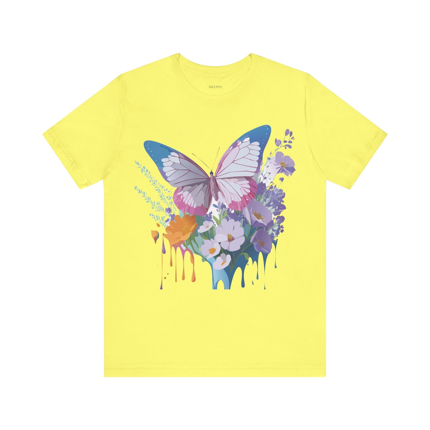 T-shirt en coton naturel avec papillon