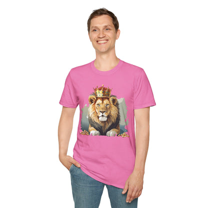 Lion Shirt Unisex Animal Tee Gildan Softstyle 64000 Comfort Fit