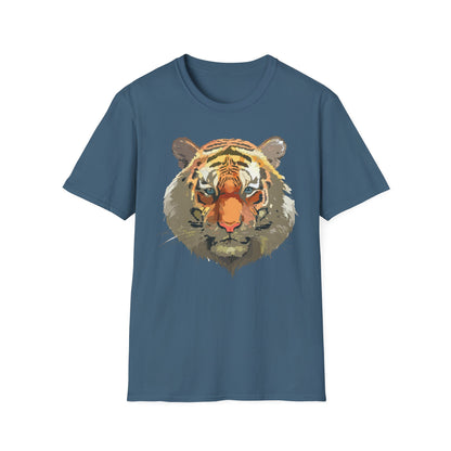 Unisex Tiger Shirt Gildan Softstyle 64000 Cotton Tee For Everyday Comfort