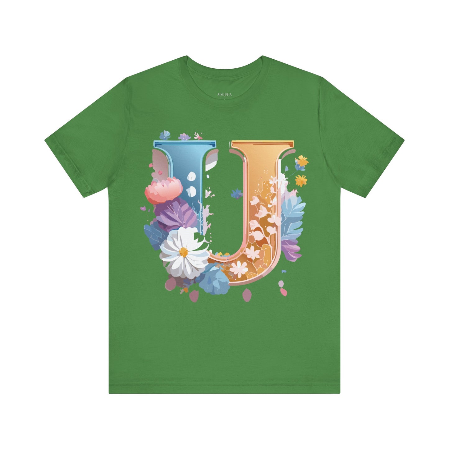 Natural Cotton Tee Shirt - Letters Collection - U