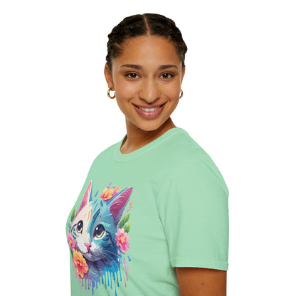 Cat Shirt Unisex Cat Lover Tee Premium Gildan Softstyle 64000 Lightweight