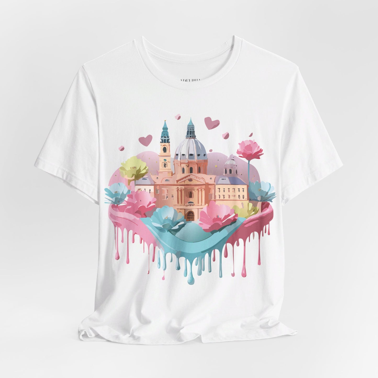 Natural Cotton Tee Shirt - Beautiful Places Collection - Prague