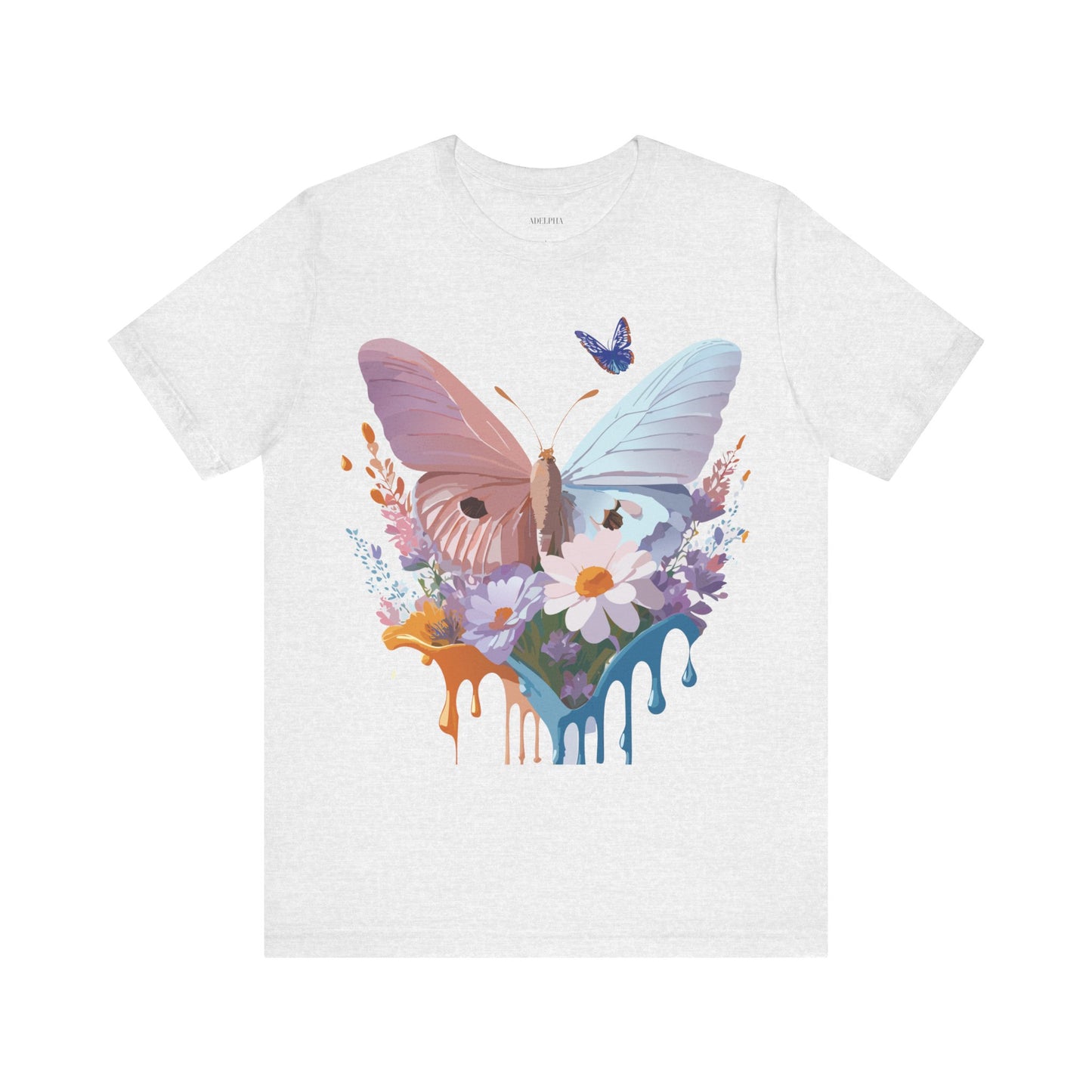 T-Shirt aus natürlicher Baumwolle mit Schmetterling