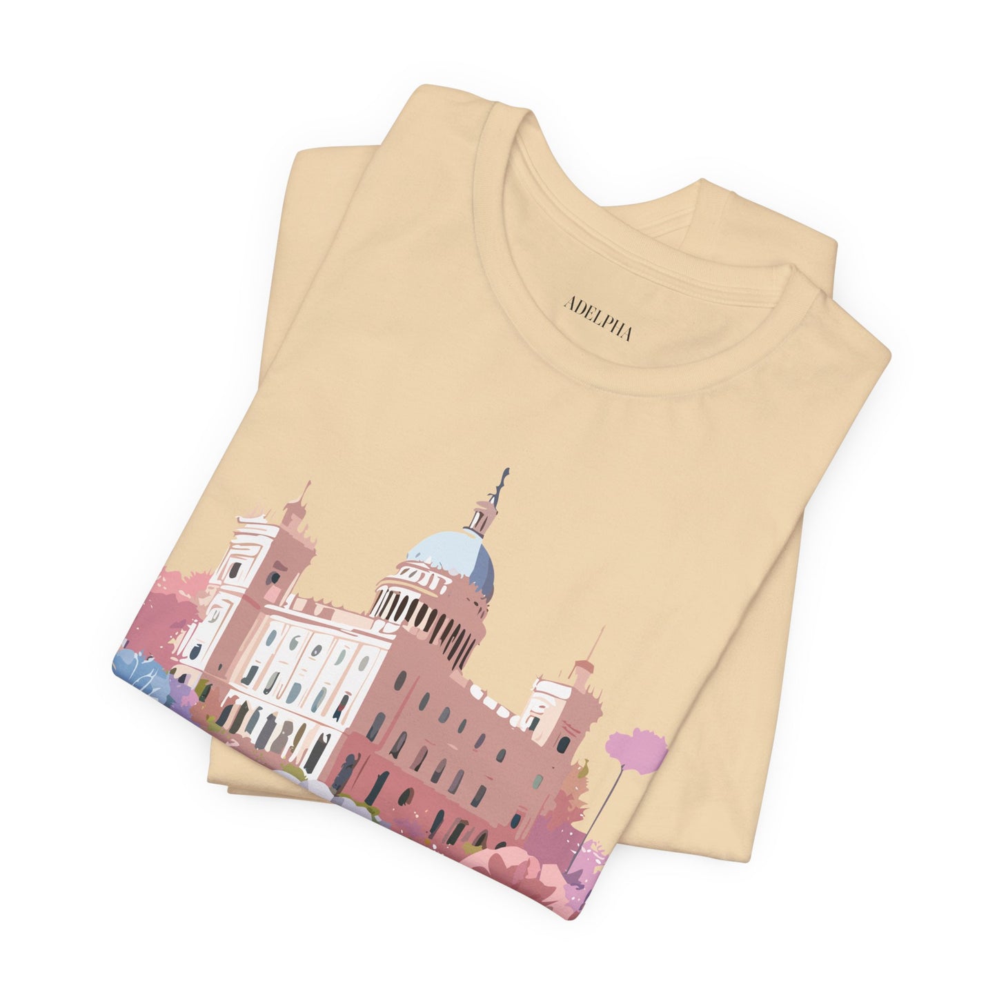 Natural Cotton Tee Shirt - Beautiful Places Collection - Madrid