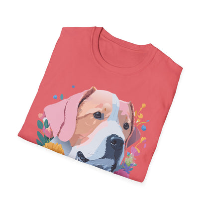 Dog Shirt Unisex Softstyle Cotton Tee 64000 Graphic Animal Print