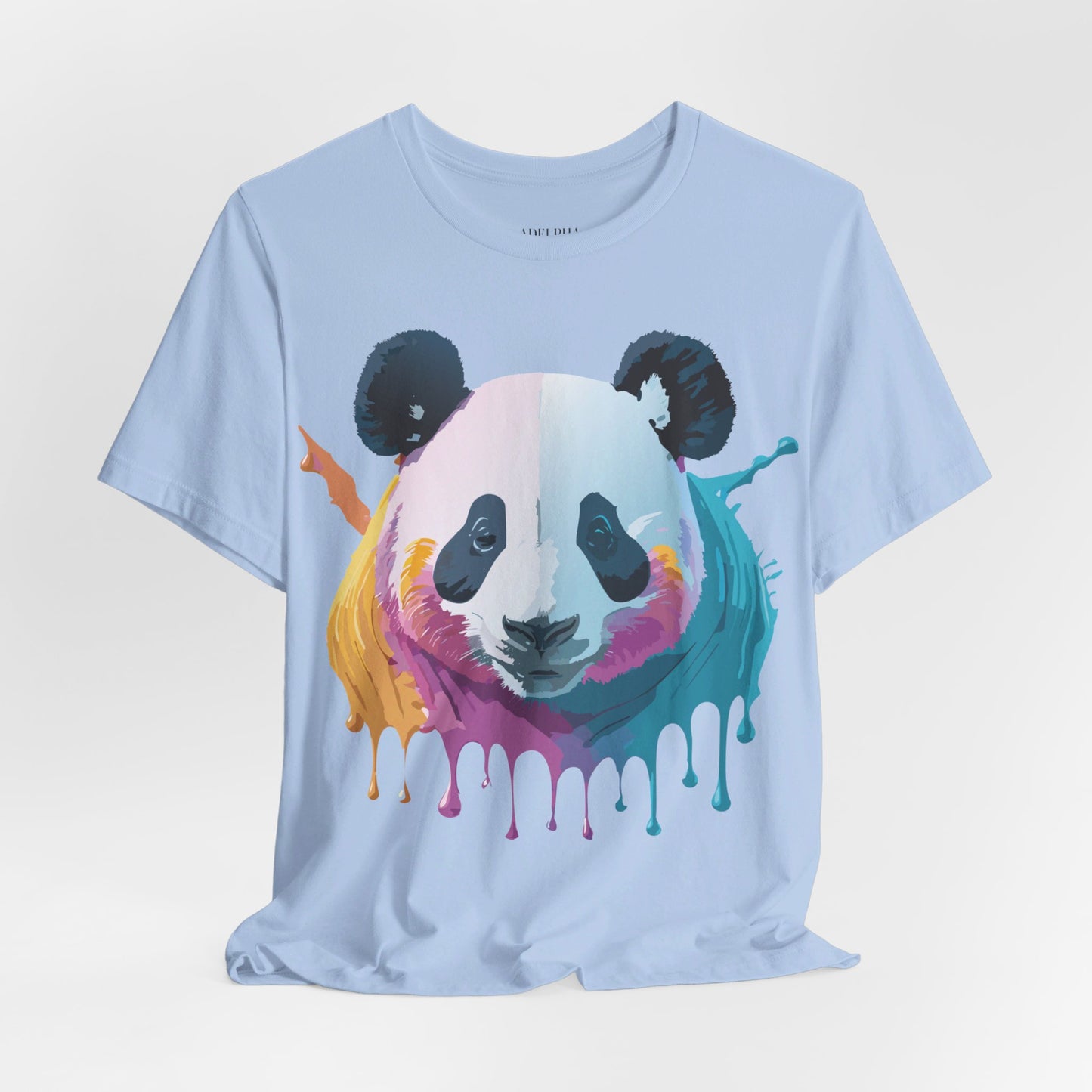 Natural Cotton Tee Shirt with Panda