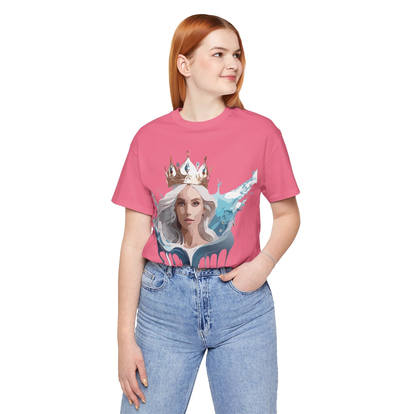 T-Shirt aus natürlicher Baumwolle – Queen Collection