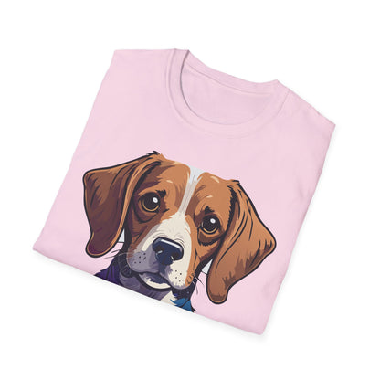 Dog Shirt Unisex Animal Print Tee Softstyle 100 Percent Cotton Gildan 64000