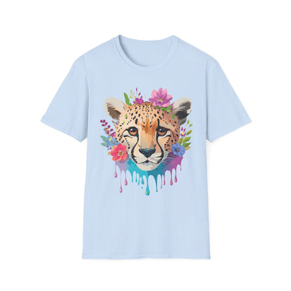 Cheetah Print Unisex Softstyle T Shirt Gildan 64000 Tee For Everyday Comfort