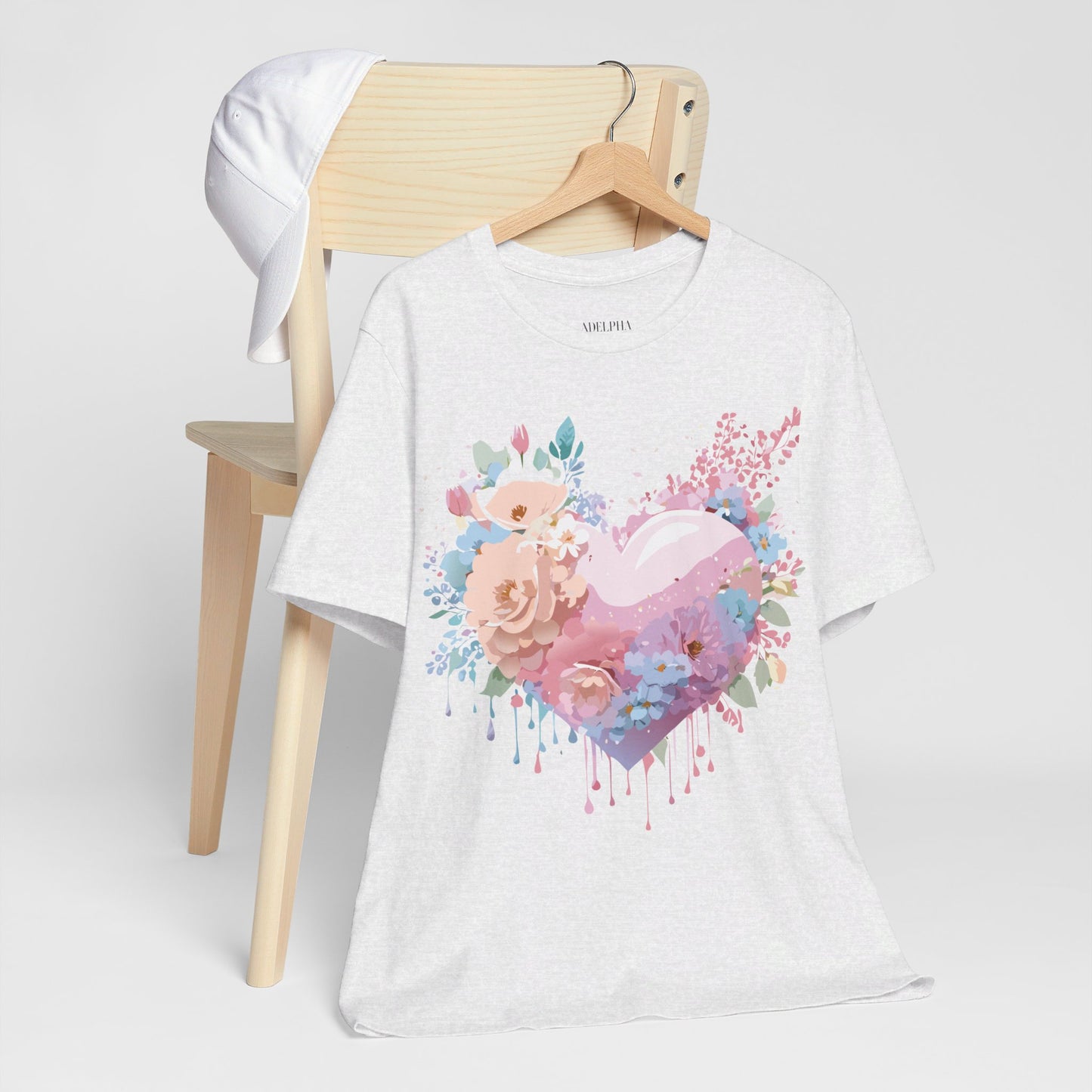 T-Shirt aus natürlicher Baumwolle – Love Story-Kollektion