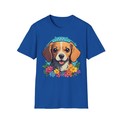 Dog Shirt Unisex Animal Tee Softstyle Cotton Ring Spun Comfort