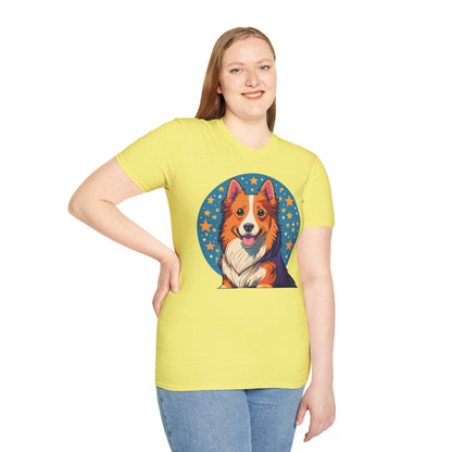 Unisex Dog Shirt Animal Print Tee Gildan Softstyle 64000 Tee
