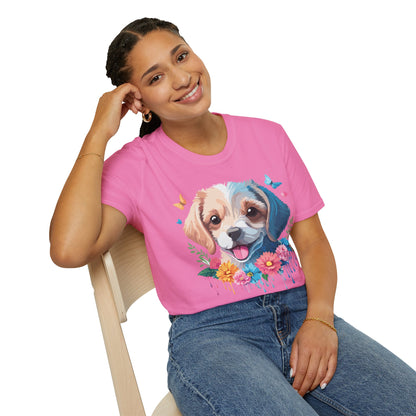Dog Shirt Unisex Softstyle Tee Gildan 64000 100 Percent Ring Spun Cotton