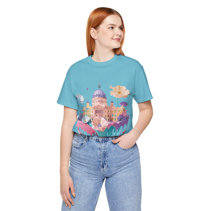 Natural Cotton Tee Shirt - Beautiful Places Collection - Madrid Printify