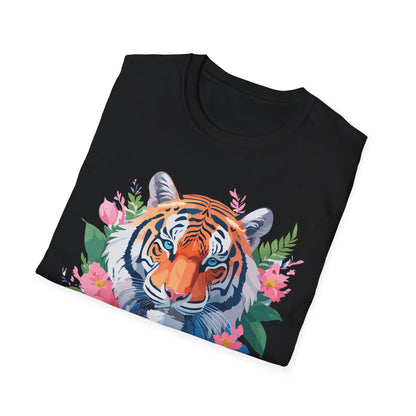 Tiger Shirt Unisex Animal Tee Softstyle Gildan 64000 Cotton Tee