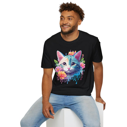Cat Shirt Unisex Cat Lover Tee Premium Gildan Softstyle 64000 Lightweight