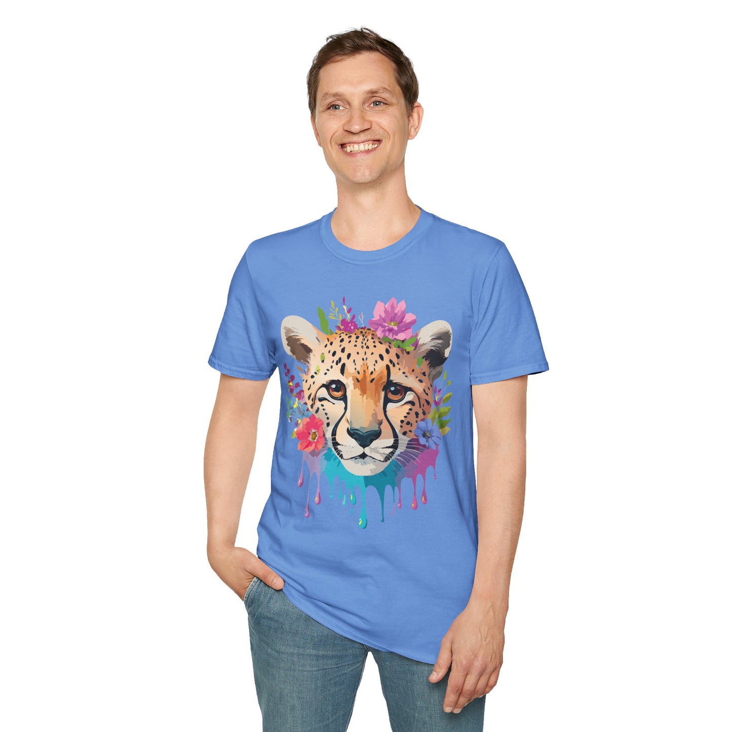 Cheetah Shirt, Shirt with Cheetah, Cheetah Tee, Shirt with Animals