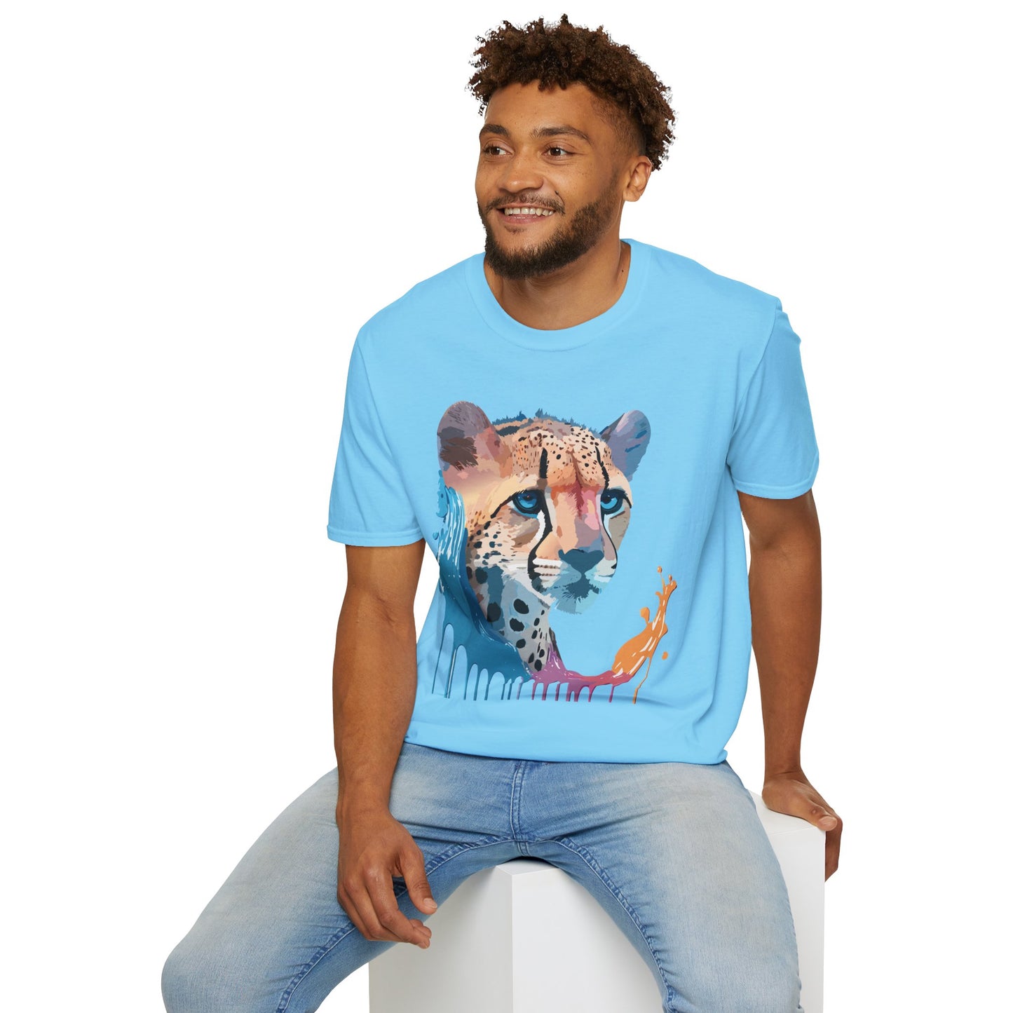 Cheetah Shirt, Shirt with Cheetah, Cheetah Tee, Shirt with Animals