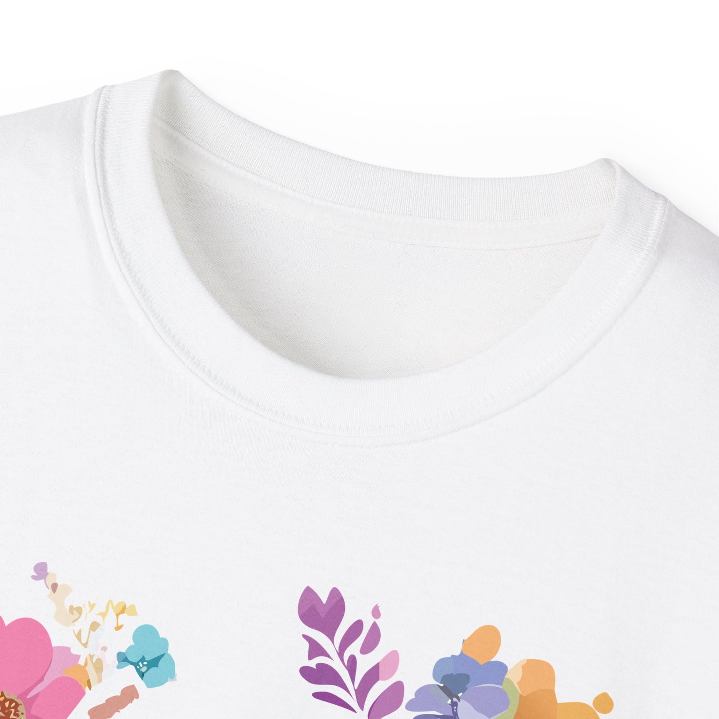 Animal Shirt, Tee Shirt with Animals, Floral Dog T-Shirt