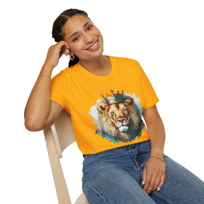 Lion Shirt Unisex Animal Tee Softstyle 64000 100 Percent Ring Spun Cotton