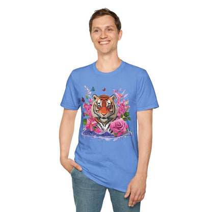 Tiger Shirt Unisex Gildan Softstyle Cotton Tee 100 Percent Ring Spun Comfort