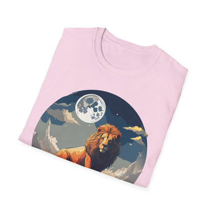 Lion Shirt Unisex Animal Tee Softstyle 64000 100 Percent Ring-Spun Cotton