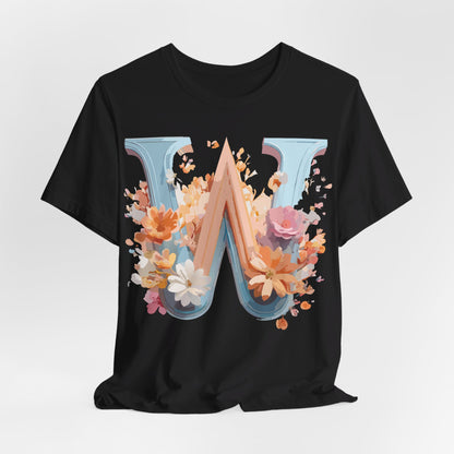 Natural Cotton Tee Shirt - Letters Collection - W Printify