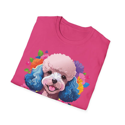 Unisex Dog Shirt Softstyle Tee 100 Percent Cotton Animal Print