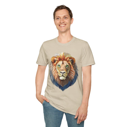 Lion Shirt Unisex Animal Tee Gildan Softstyle 64000 Cotton Comfort