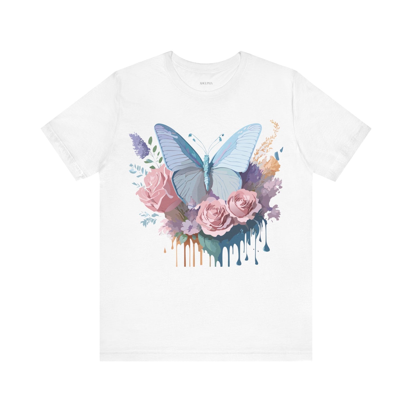 T-shirt en coton naturel avec papillon