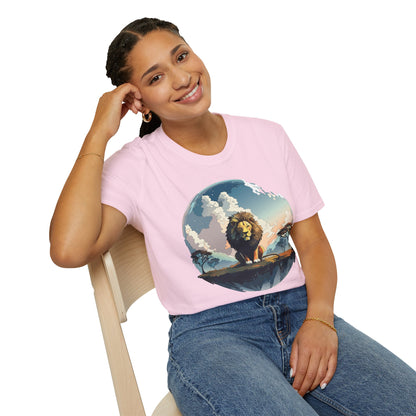 Lion Shirt Unisex Animal Tee Gildan Softstyle 64000 One Hundred Percent Cotton