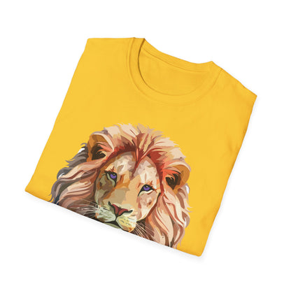 Lion Shirt Unisex Animal Tee Ring Spun Cotton Softstyle Tee Gildan