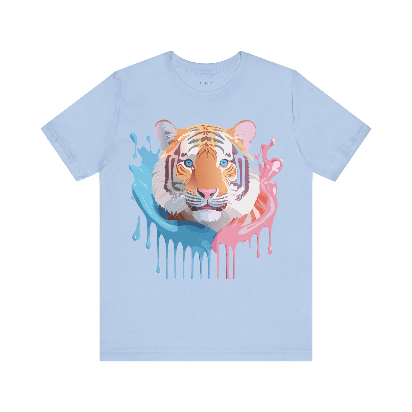 Natural Cotton Tee Shirt with Tiger