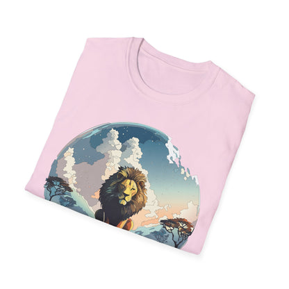 Lion Shirt Unisex Animal Tee Gildan Softstyle 64000 One Hundred Percent Cotton