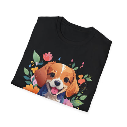 Dog Shirt Animal Print Tee Unisex Gildan Softstyle 64000 Cotton Tee