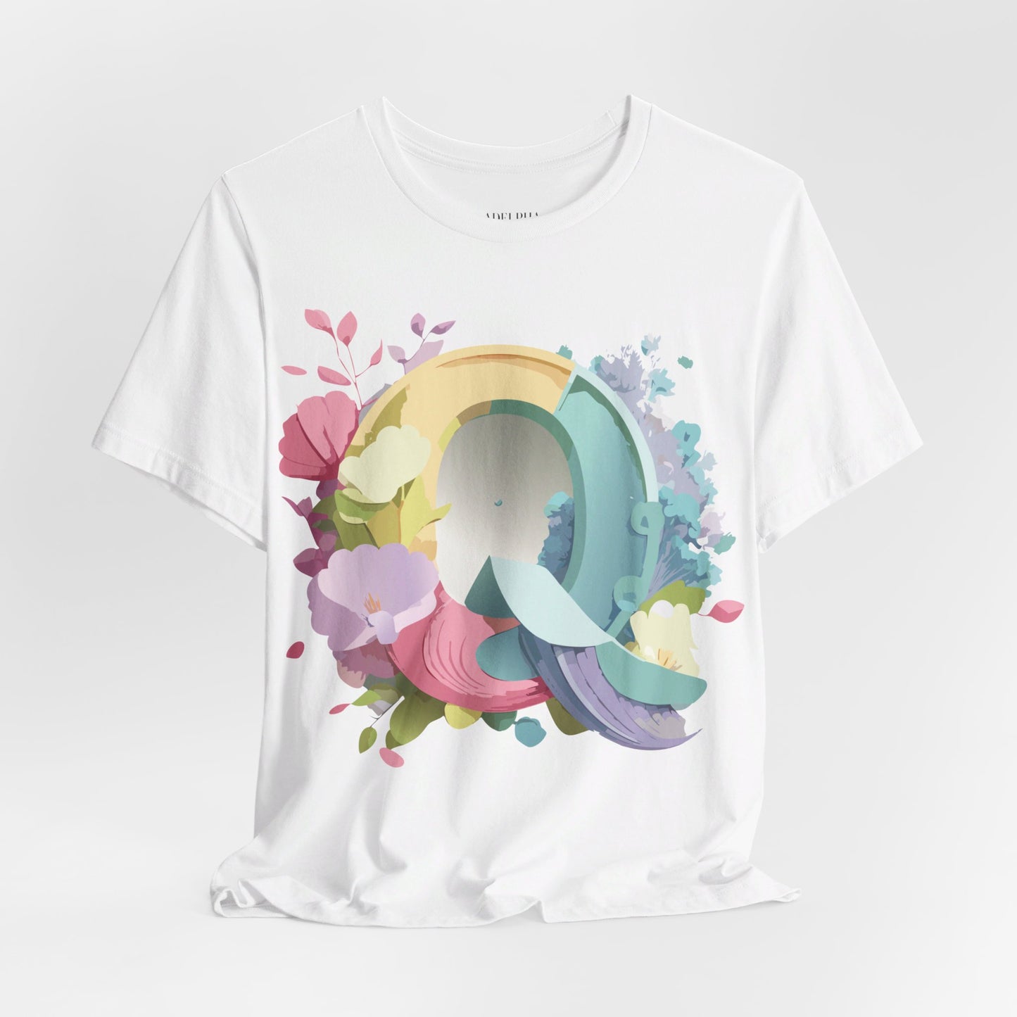 T-shirt en coton naturel - Collection Lettres - Q