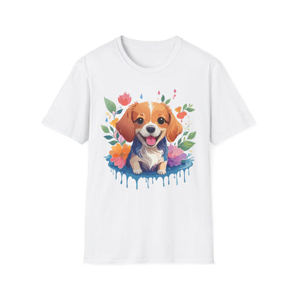 Dog Shirt Animal Print Tee Unisex Gildan Softstyle 64000 Cotton Tee