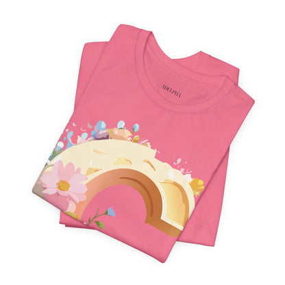 Natural Cotton Tee Shirt - Letters Collection - C Printify