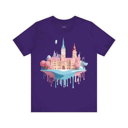 Natural Cotton Tee Shirt - Beautiful Places Collection - Prague Printify
