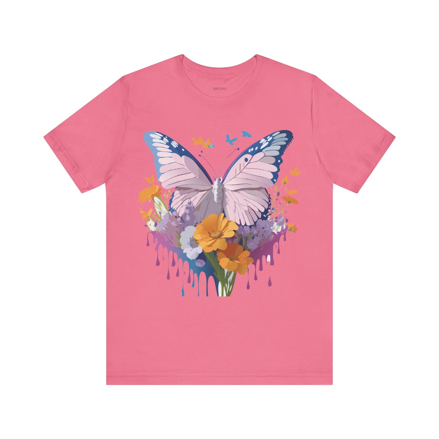 T-shirt en coton naturel avec papillon