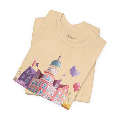 Natural Cotton Tee Shirt - Beautiful Places Collection - Amsterdam Printify