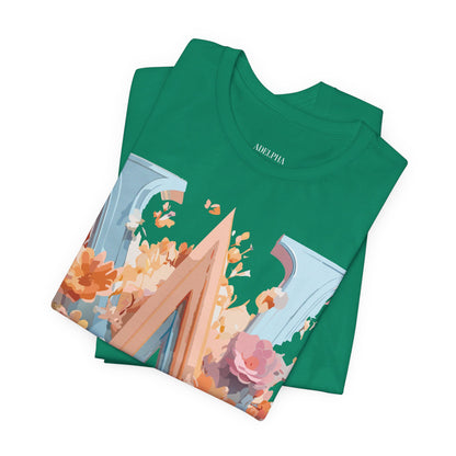 Natural Cotton Tee Shirt - Letters Collection - W Printify