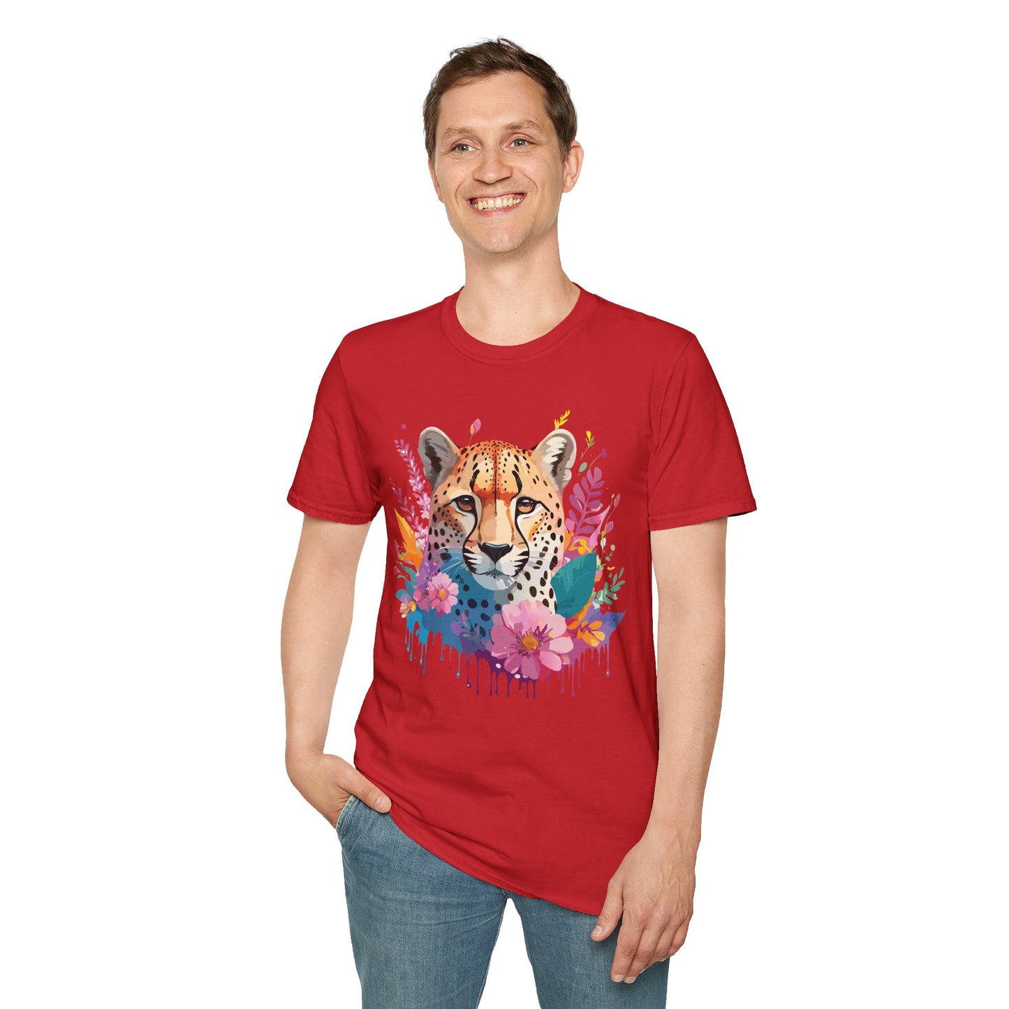 Cheetah Shirt, Shirt with Cheetah, Cheetah Tee, Shirt with Animals