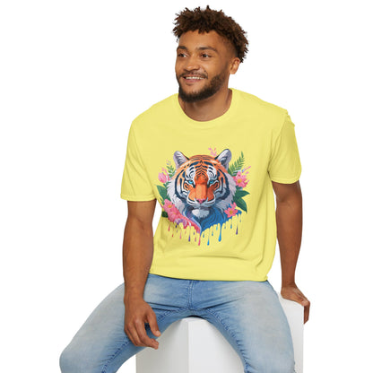 Tiger Shirt Unisex Animal Tee Softstyle Gildan 64000 Cotton Tee